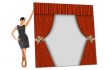 foamex photo backdrop theatre curtain board